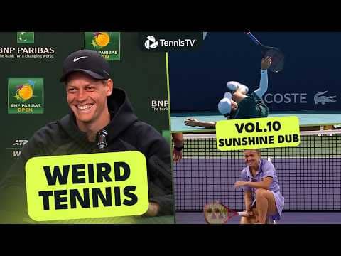 Sinner Breaking Character, Bee Costumes & On-Court Press Ups 😭 | Weird Tennis Vol.10 Sunshine Double