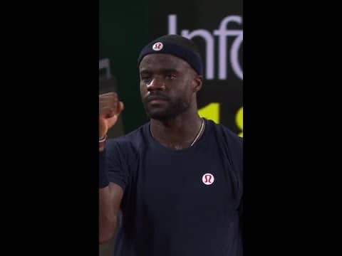 Tiafoe is not done yet 😤  #shorts