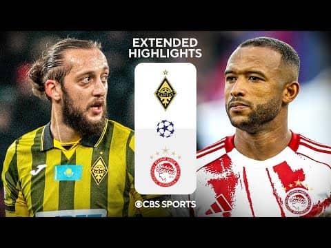 Kairat Almaty vs. Olympiacos: Extended Highlights | UCL League Phase MD 6 | CBS Sports Golazo
