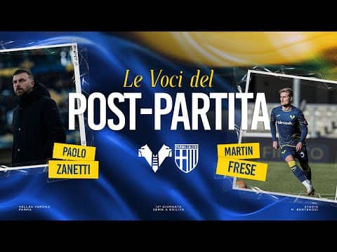 Serie A Enilive 2025/26 | Le voci del post partita: Zanetti e Frese