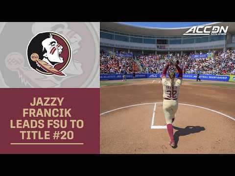 FSU's Jazzy Francik Guides Seminoles' To 20th ACC Tournament Title