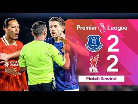 Tarkowski Snatches Draw In A HEATED Derby | Everton v Liverpool 2024/25
