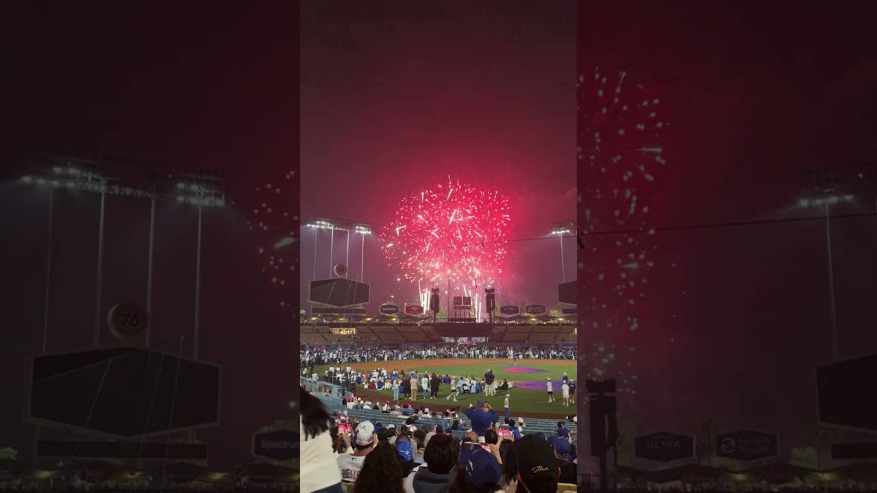 Fireworks Finale at Dodgers Stadium on America’s 250th