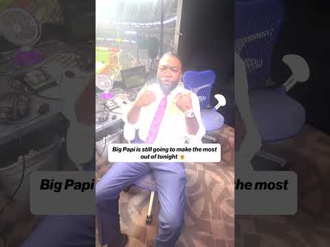 Big Papi isn't going to let a little rain ruin his evening 💪 #bigpapi #redsox #yankees