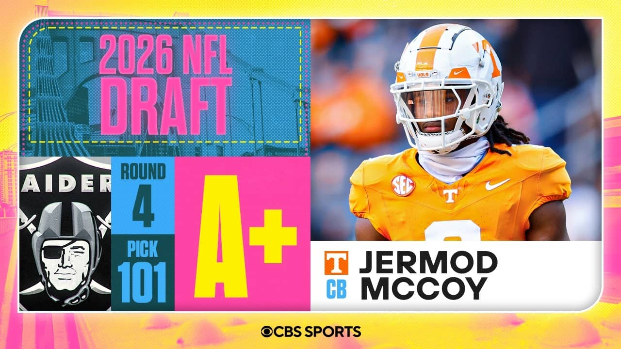 Raiders select Jermod McCoy in Fourth Round | 2026 NFL Draft Grades & Reaction