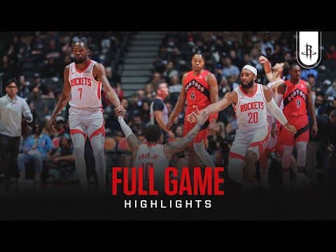Houston Rockets Highlights vs. Toronto Raptors