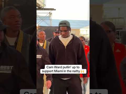 Cam Ward is ready to watch Miami vs. Indiana in the CFP National Championship game!