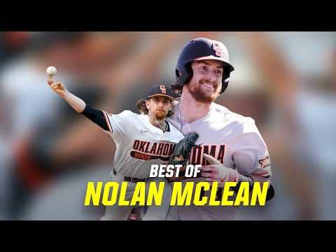 Nolan McLean two-way college baseball highlights for Oklahoma State