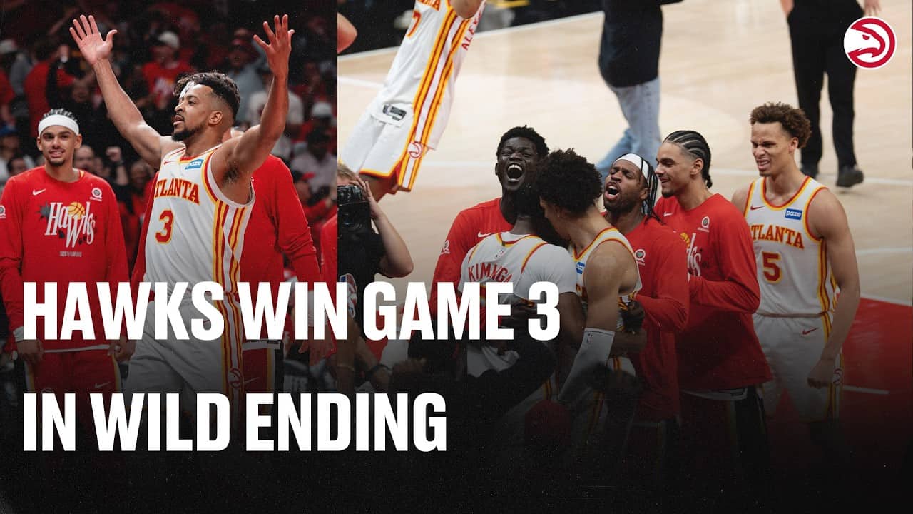 WILD ENDING 😱 CJ McCollum Game Winner, Defensive Stop Give Hawks Game 3 Win