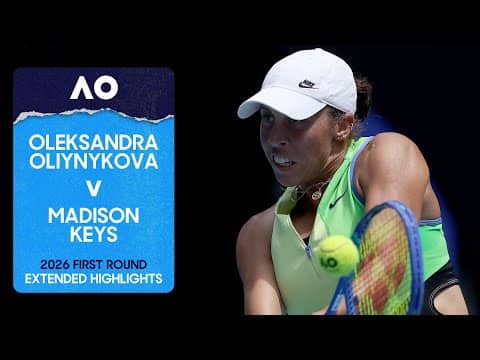 Oleksandra Oliynykova v Madison Keys Extended Highlights | Australian Open 2026 First Round