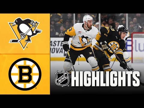 Penguins vs. Bruins | NHL Highlights | January 11, 2026