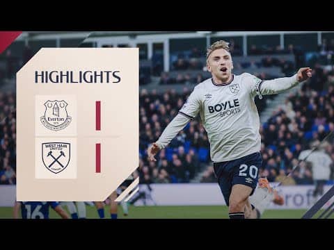 Bowen Secures Point For Hammers! | Everton 1-1 West Ham | Premier League Highlights