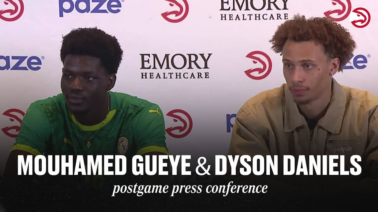 Hawks vs. Warriors Postgame Press Conference: Mouhamed Gueye and Dyson Daniels