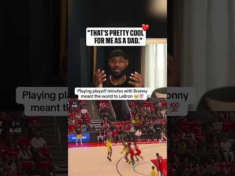 LeBron on playing playoff minutes with Bronny 🥹💯(via Mind The Game Podcast, Uninterrupted)