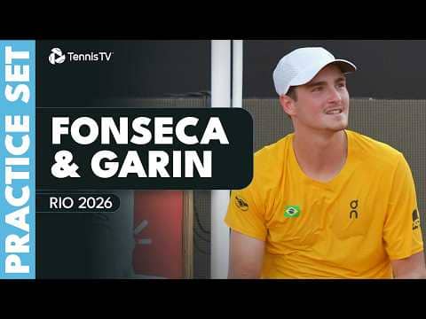 🇧🇷 Joǎo Fonseca vs Cristian Garín 🇨🇱: Full Practice Set | Rio 2026 Highlights