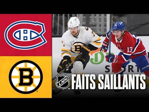 Canadiens vs Bruins 24/01/26 | Faits saillants
