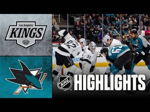 NHL Highlights | Kings vs. Sharks | November 20, 2025