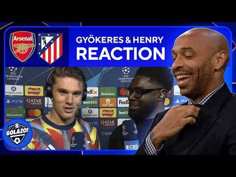 REACTION from Viktor Gyökeres & Thierry Henry As Arsenal Beat Atletico Madrid 🔴 | UCL Today