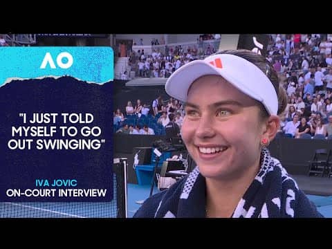 Iva Jovic On-Court Interview | Australian Open 2026 Third Round