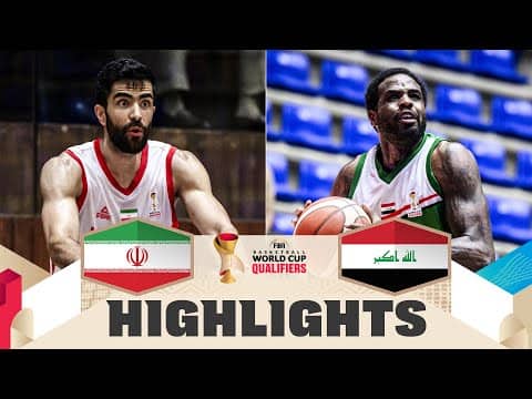 Iran 🇮🇷 v Iraq 🇮🇶 | Highlights | FIBA Basketball World Cup 2027 Asian Qualifiers