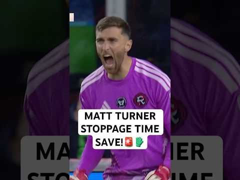 Matt Turner FIRED UP😤 after late save!!