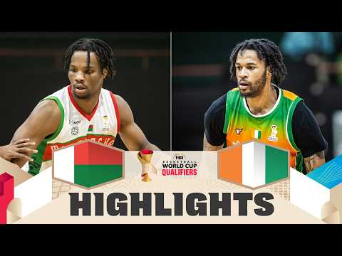 Madagascar 🇲🇬 v Côte d'Ivoire 🇨🇮 | Highlights | FIBA Basketball World Cup 2027 African Qualifiers
