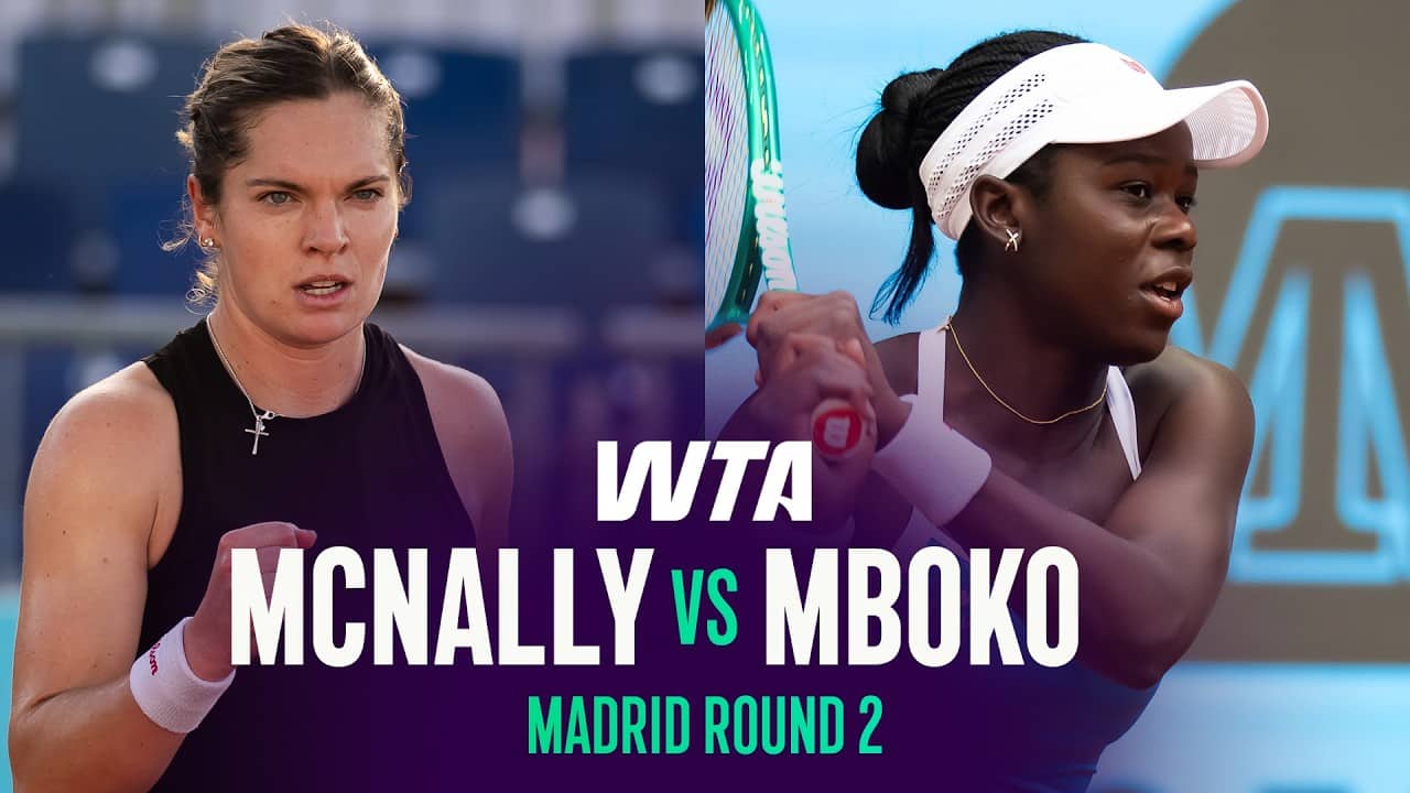 Catherine McNally vs. Victoria Mboko | 2026 Madrid Round 2 | WTA Match Highlights
