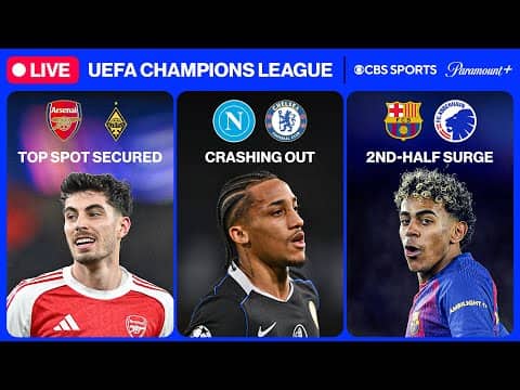 UEFA Champions League 24/7 ⭐ | MD8: Arsenal, Chelsea & MORE | Monday 2/2 | CBS Sports Golazo