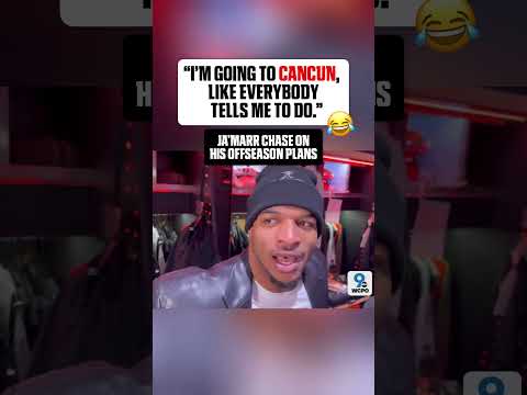 Ja’Marr Chase is heading to Cancun 😭 (via marshallkramsky)