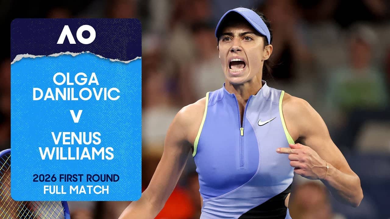 Olga Danilovic v Venus Williams Full Match | Australian Open 2026 First Round