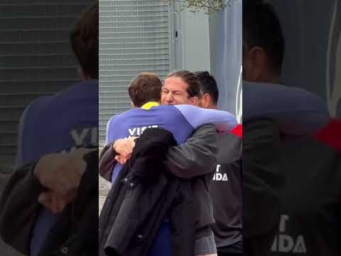 Filipe Luis visited Atlético de Madrid training session