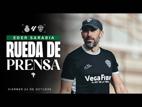 Eder Sarabia habla sobre el #EspanyolElcheCF correspondiente a la jornada 10 de #LaLigaEASports