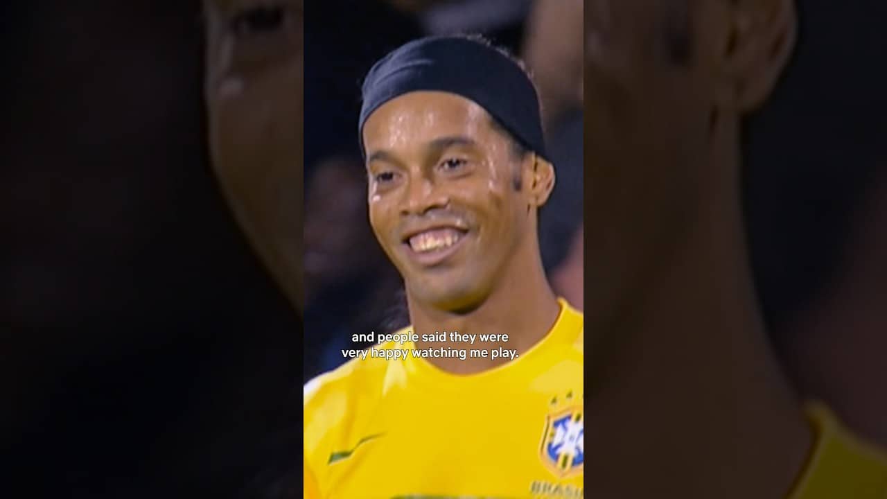 Ronaldinho: “I was very happy playing.” 🥹🐐 #football #ronaldinho #soccer #brasil