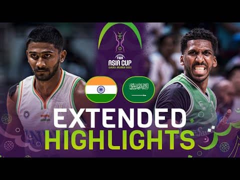 India 🇮🇳 vs Saudi Arabia 🇸🇦 | Extended Highlights | FIBA Asia Cup 2025