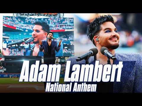 Adam Lambert Sings the National Anthem at Citi Field | Mets vs. Phillies