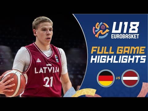 Quarter-Finals: Germany 🇩🇪 vs Latvia 🇱🇻 | Highlights | FIBA U18 EuroBasket 2025