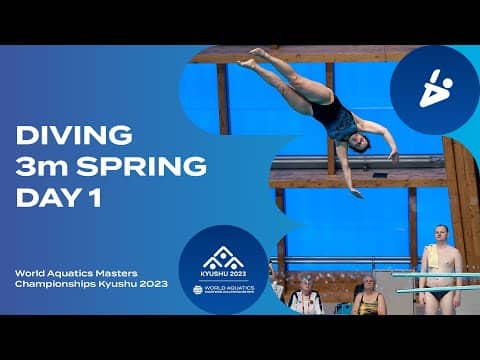 Diving | 3m Springboard | Day 1 | World Aquatics Masters Championships Kyushu 2023