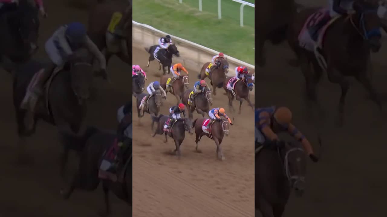 HISTORIC finish at the Kentucky Derby! 🏇🌹🏆