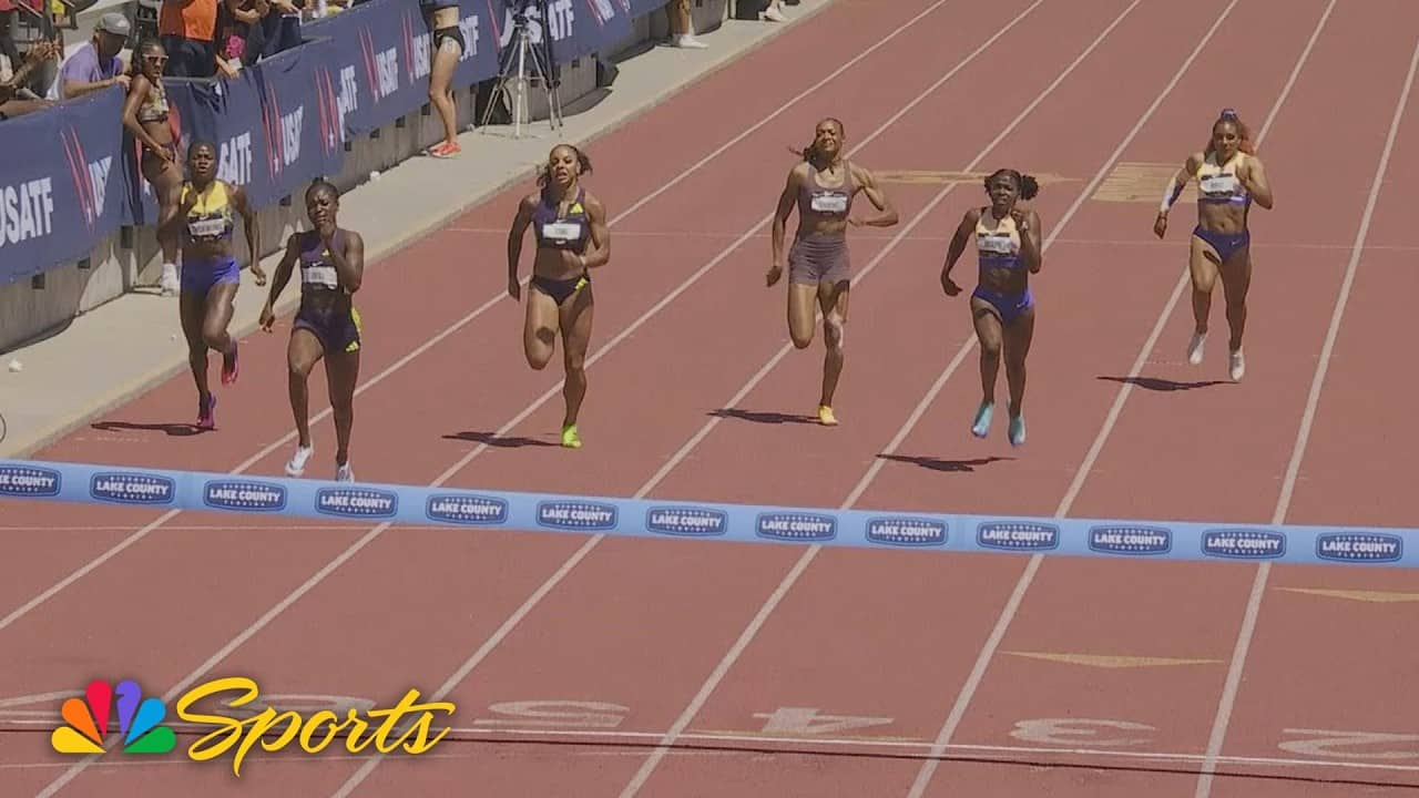 Favour Ofili in control in women's 200m at LA Grand Prix | NBC Sports