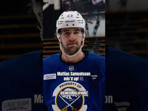 Someone get Sammy some new gloves. 🤣 #nhl #buffalosabres #micdup
