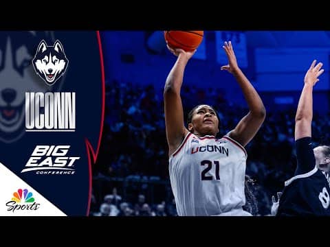 Highlights: Sarah Strong drops 25 in UConn's blowout win over Xavier | Big East Basketball on NBC