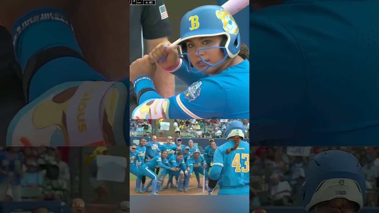 Megan Grant’s teammates had her back on where home plate was 🤣 #WCWS
