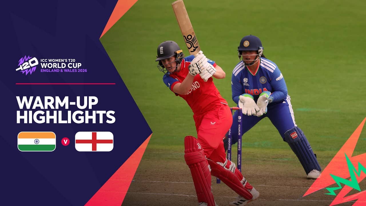 India v England | Warm-up Match Highlights | Women's #T20WorldCup 2026