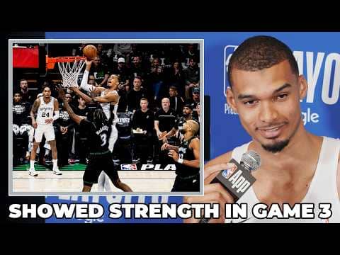 Victor Wembanyama on Spurs Showing Resiliency in Game 3 Victory vs. Minnesota for 2-1 Series Lead