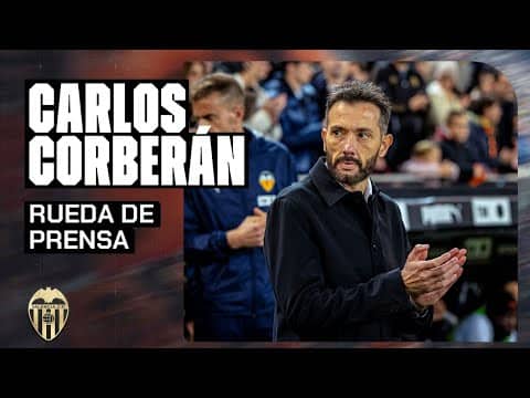 RUEDA DE PRENSA DE CARLOS CORBERÁN POSTERIOR AL VALENCIA CF 1 - 1 RCD MALLORCA