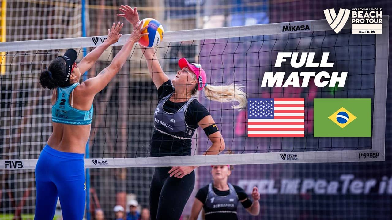 Thamela/Victoria 🇧🇷 vs. Cruz/Brasher 🇺🇸 - Full Match | Ostrava 2025 - Elite | Round of 18