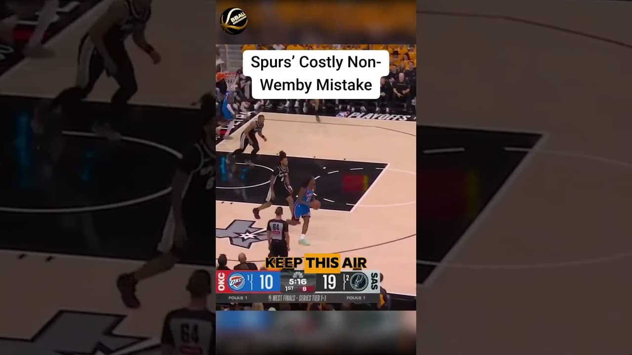 The Spurs' Bench Mistakes That Handed OKC the Game (Without Wemby)