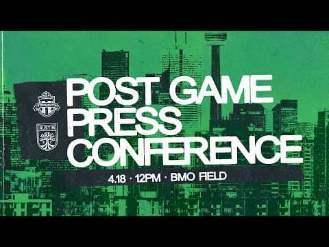 Austin FC Post-Match Press Conference | April 18, 2026