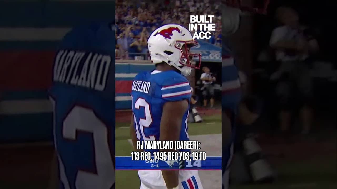 🐴 One of the most productive tight ends in SMU history. RJ Maryland is #BuiltInTheACC   #nfldraft
