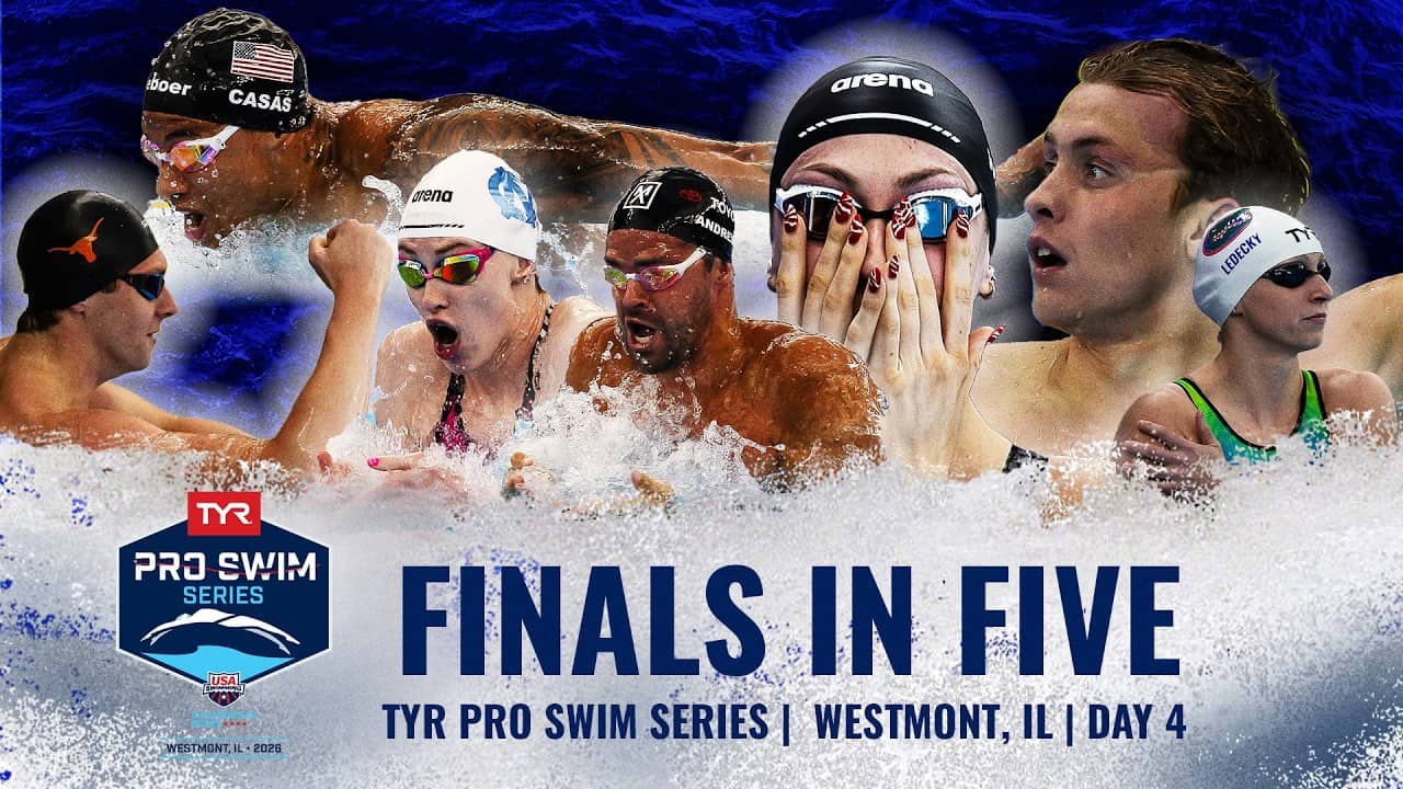 Night Four of the TYR Pro Swim Series in Westmont in Five Minutes | Finals in Five